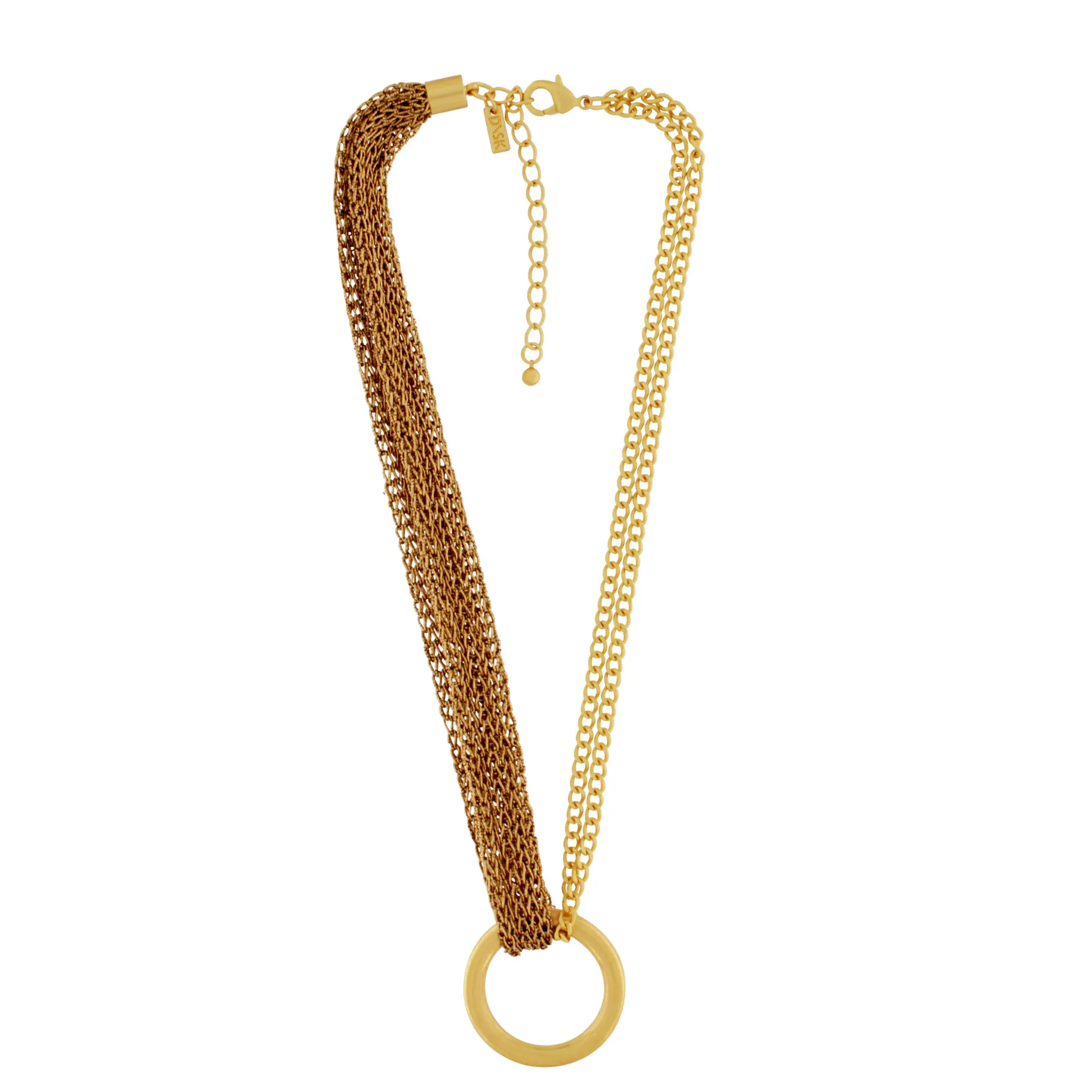 Anastazia IN:STORE Knittet Mega Ring Necklace Gold Plating