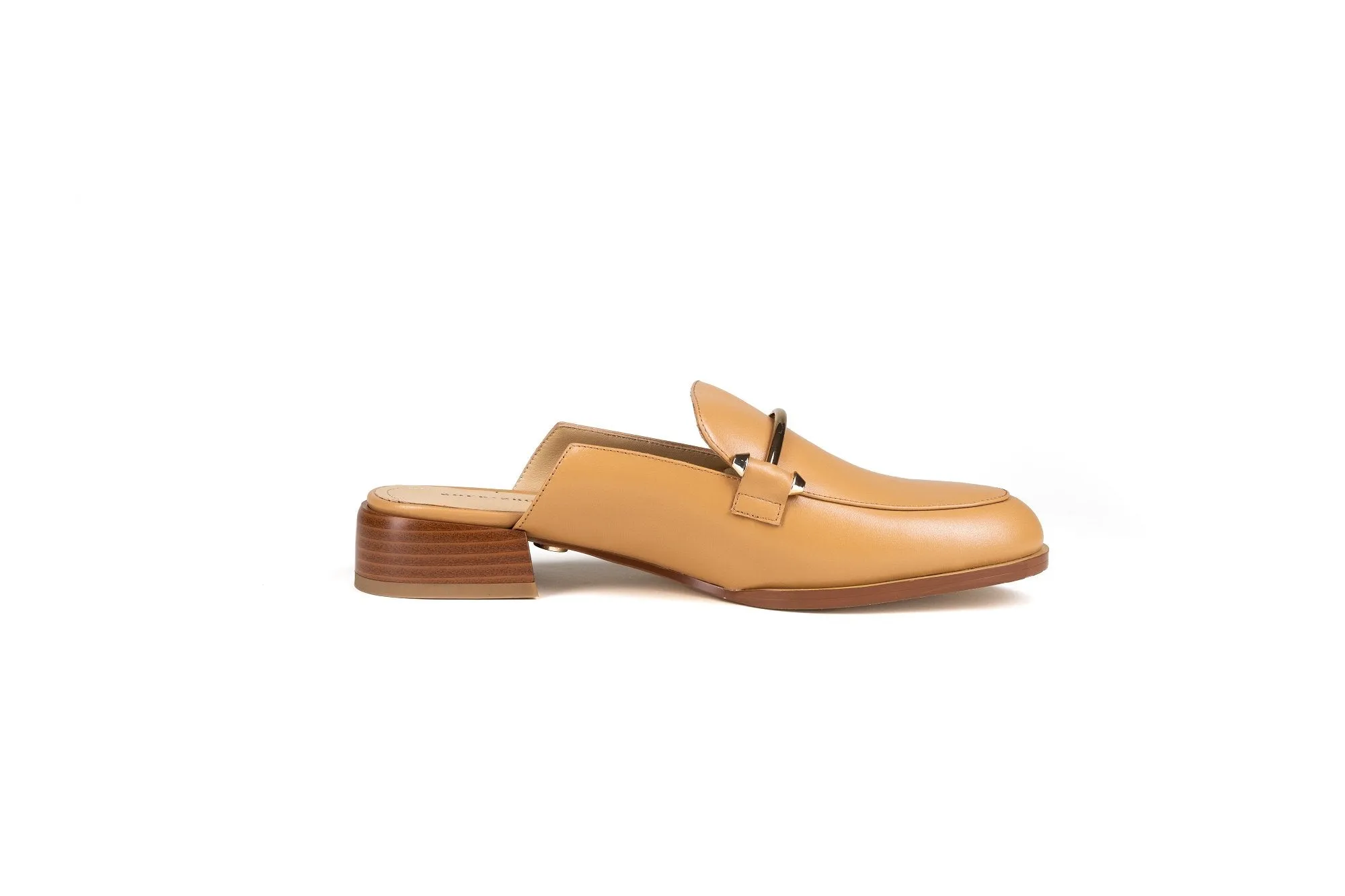 Aria Flat Mule Tan