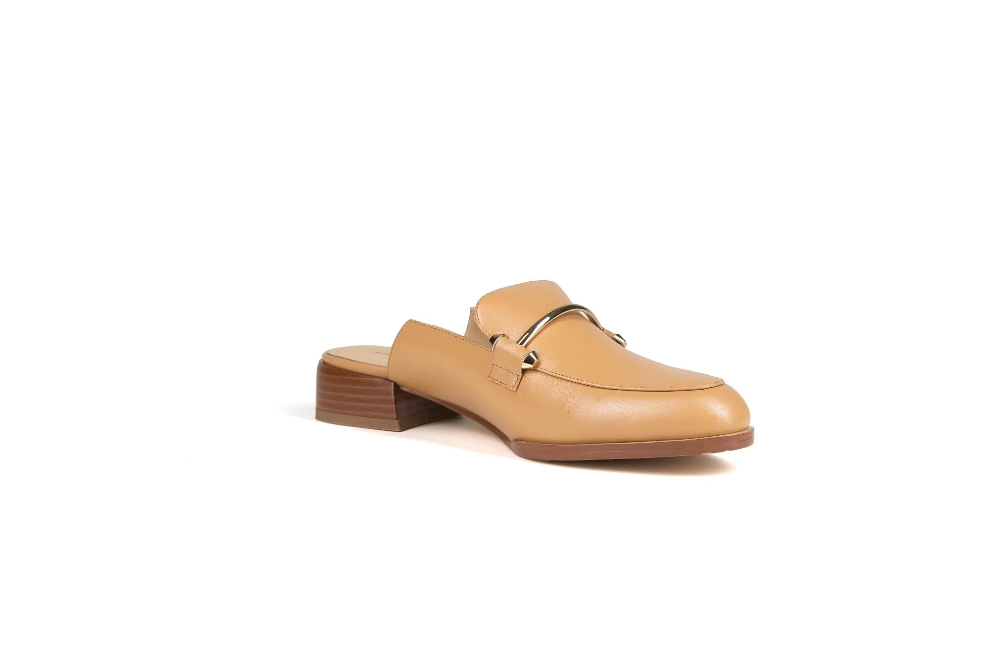 Aria Flat Mule Tan