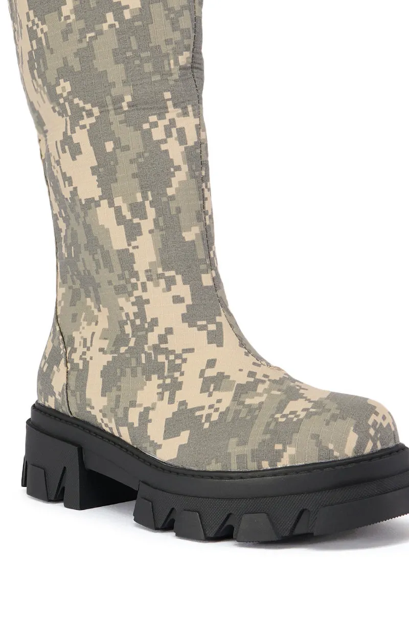 AZALEA WANG ARCADIO CAMO BOOT