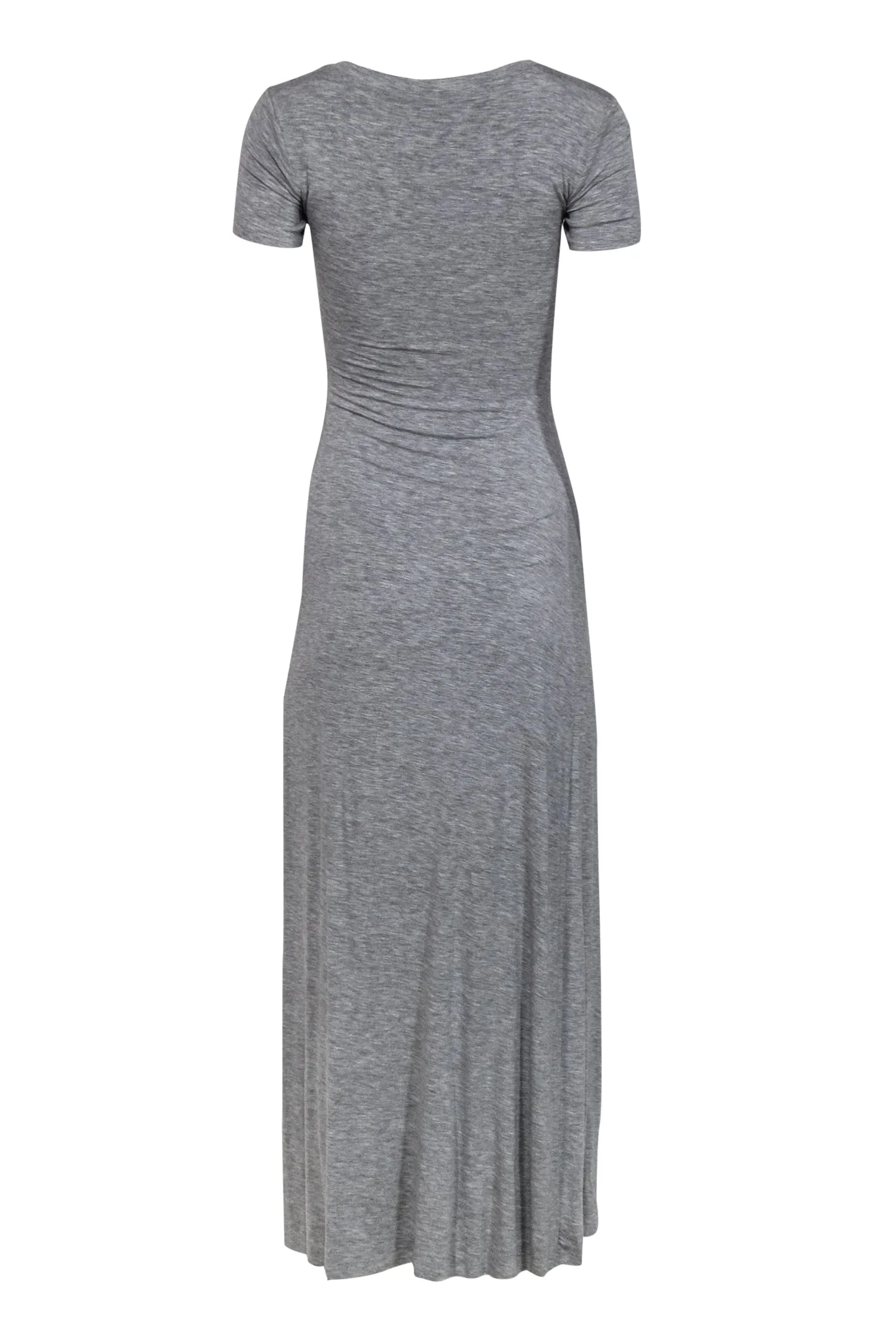 Bailey 44 - Gray Short Sleeve Maxi Dress w/ Gathered Side Sz XS