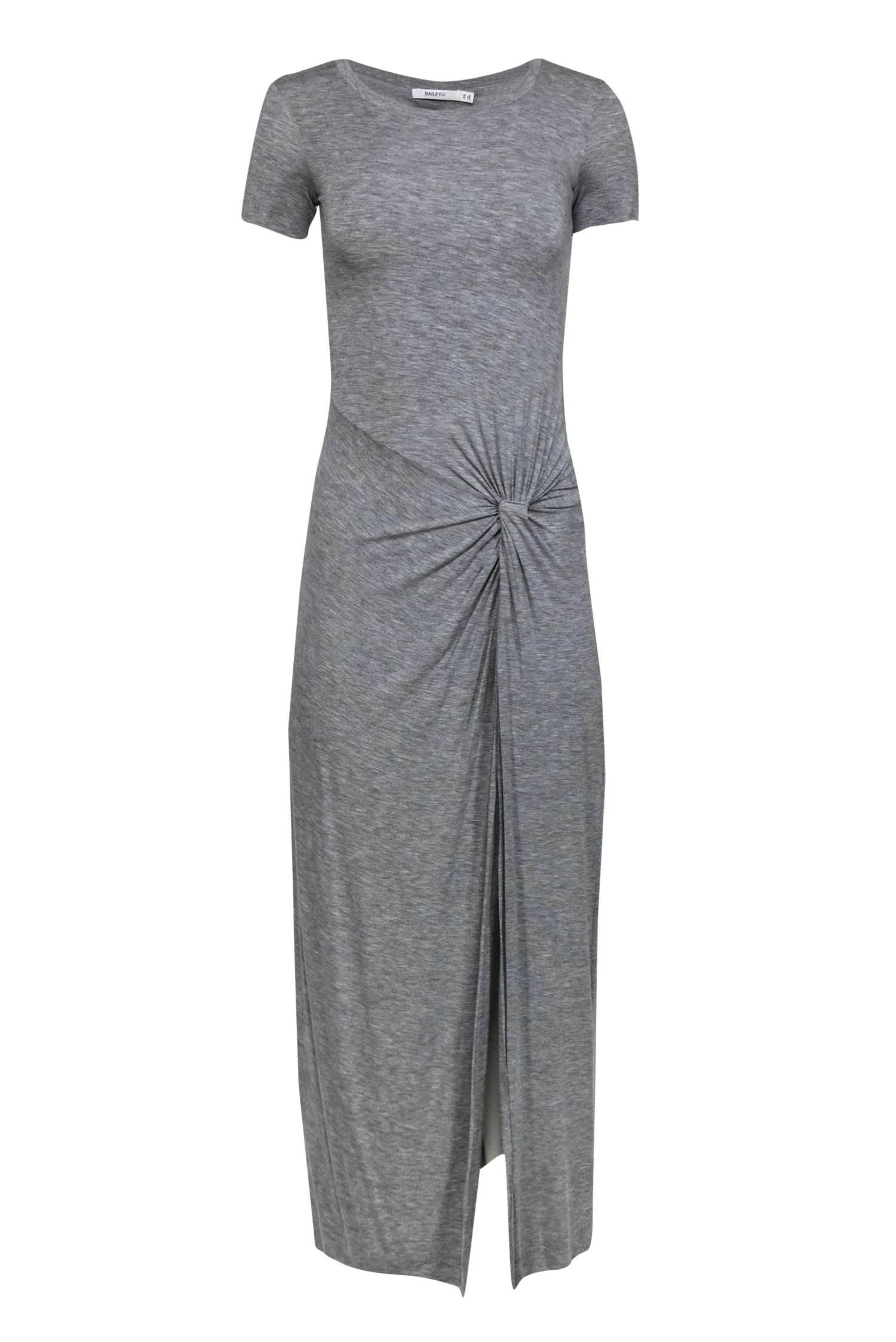 Bailey 44 - Gray Short Sleeve Maxi Dress w/ Gathered Side Sz XS