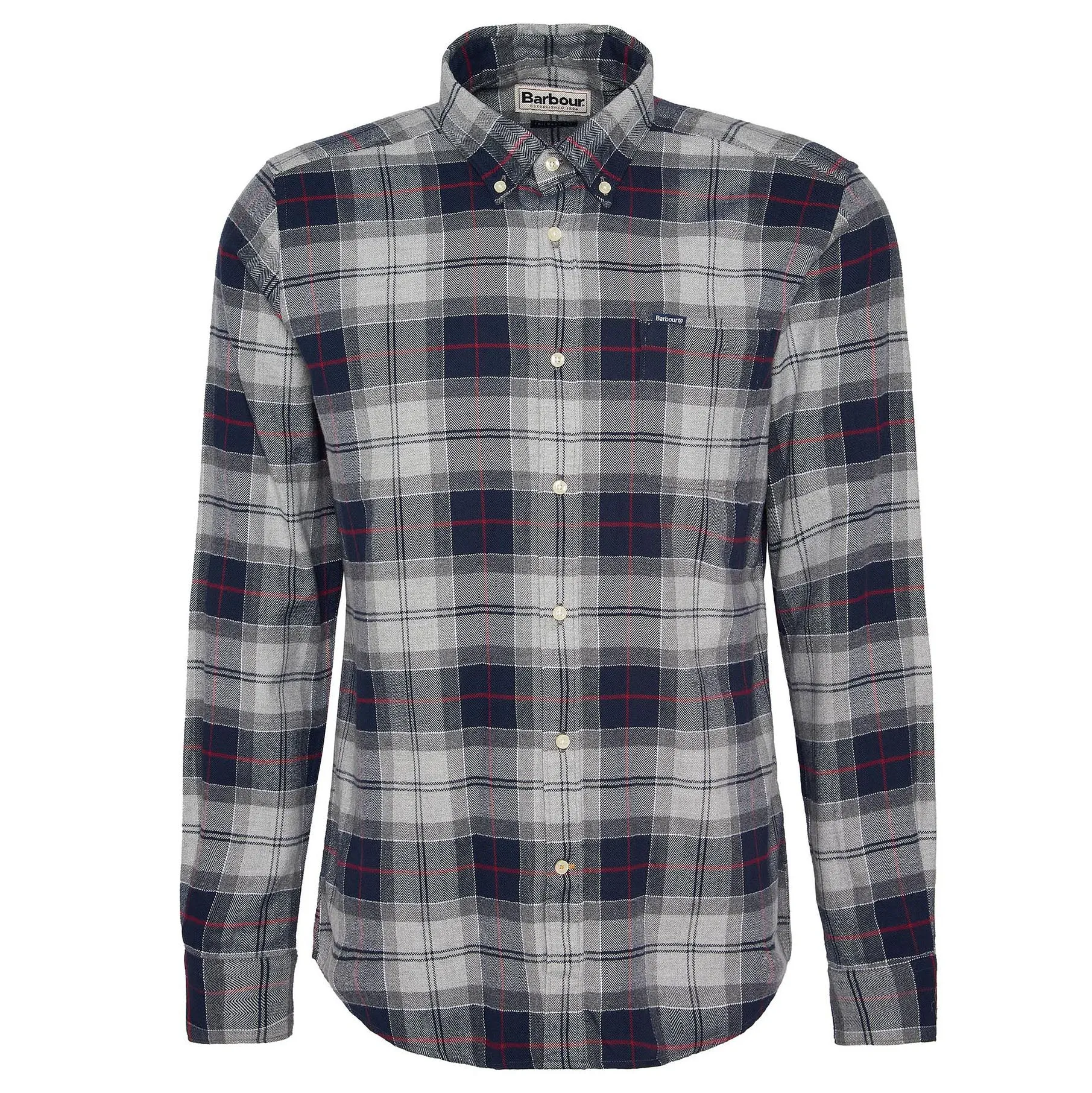 Barbour Men's Kyeloch Tailored Fit Shirt in Blue Granite