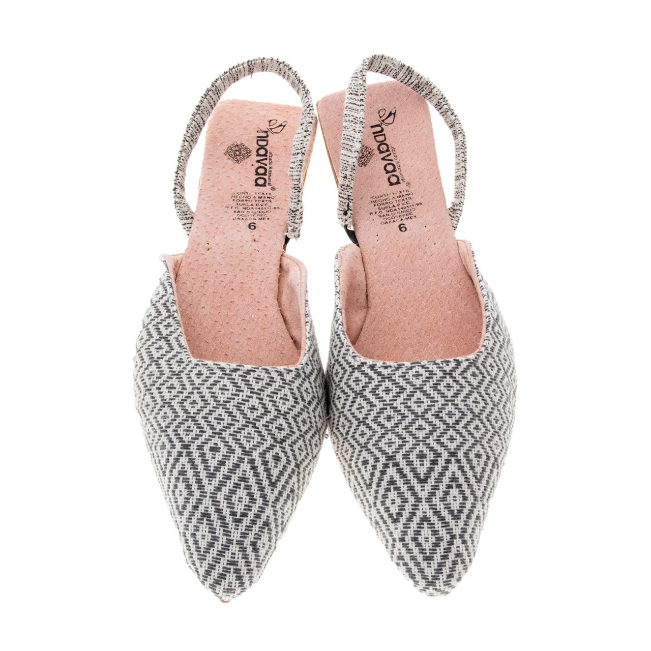 Beu Pedal Loom Slingback Pointed Flats