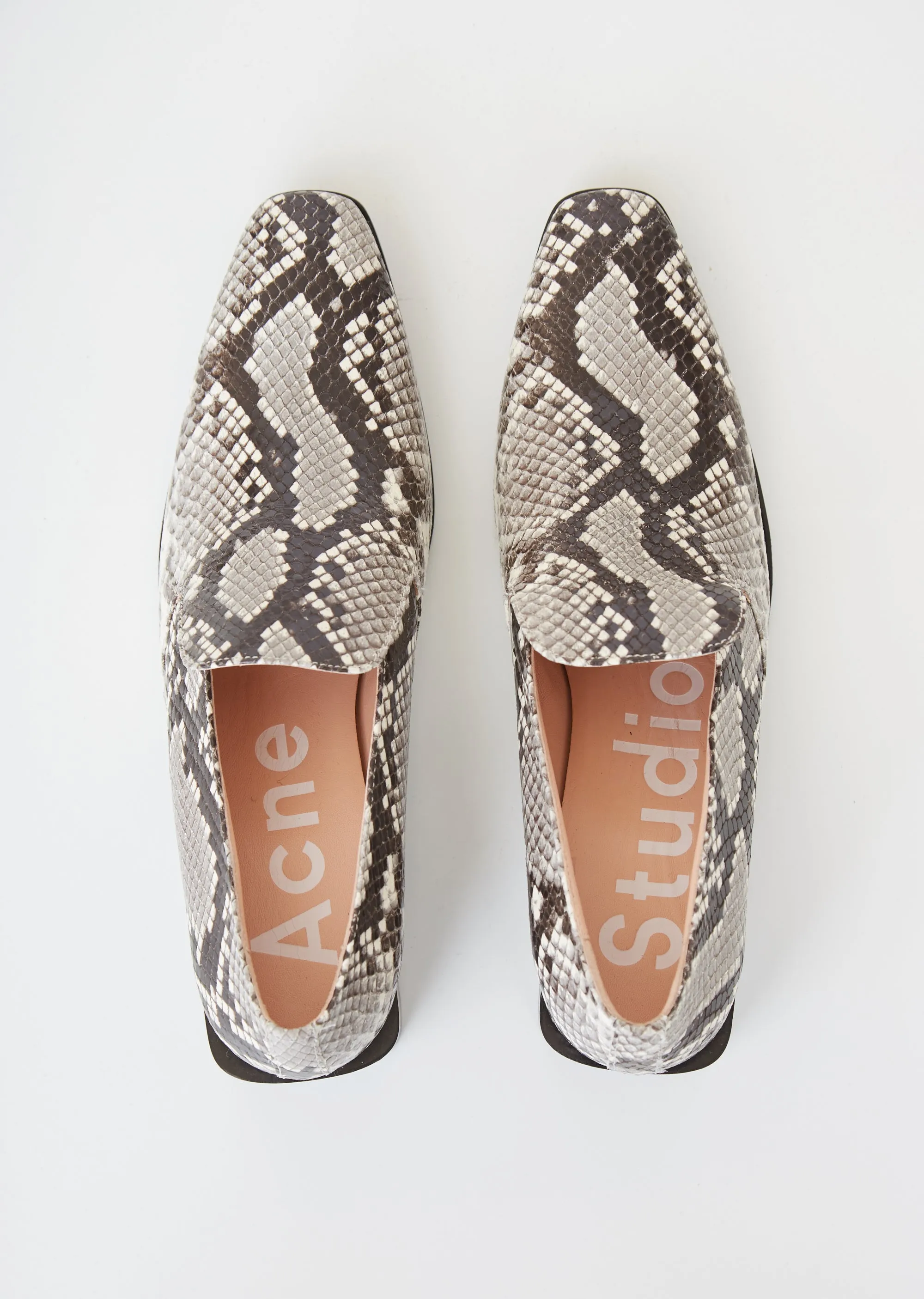 Brigitta Snake Heeled Loafers