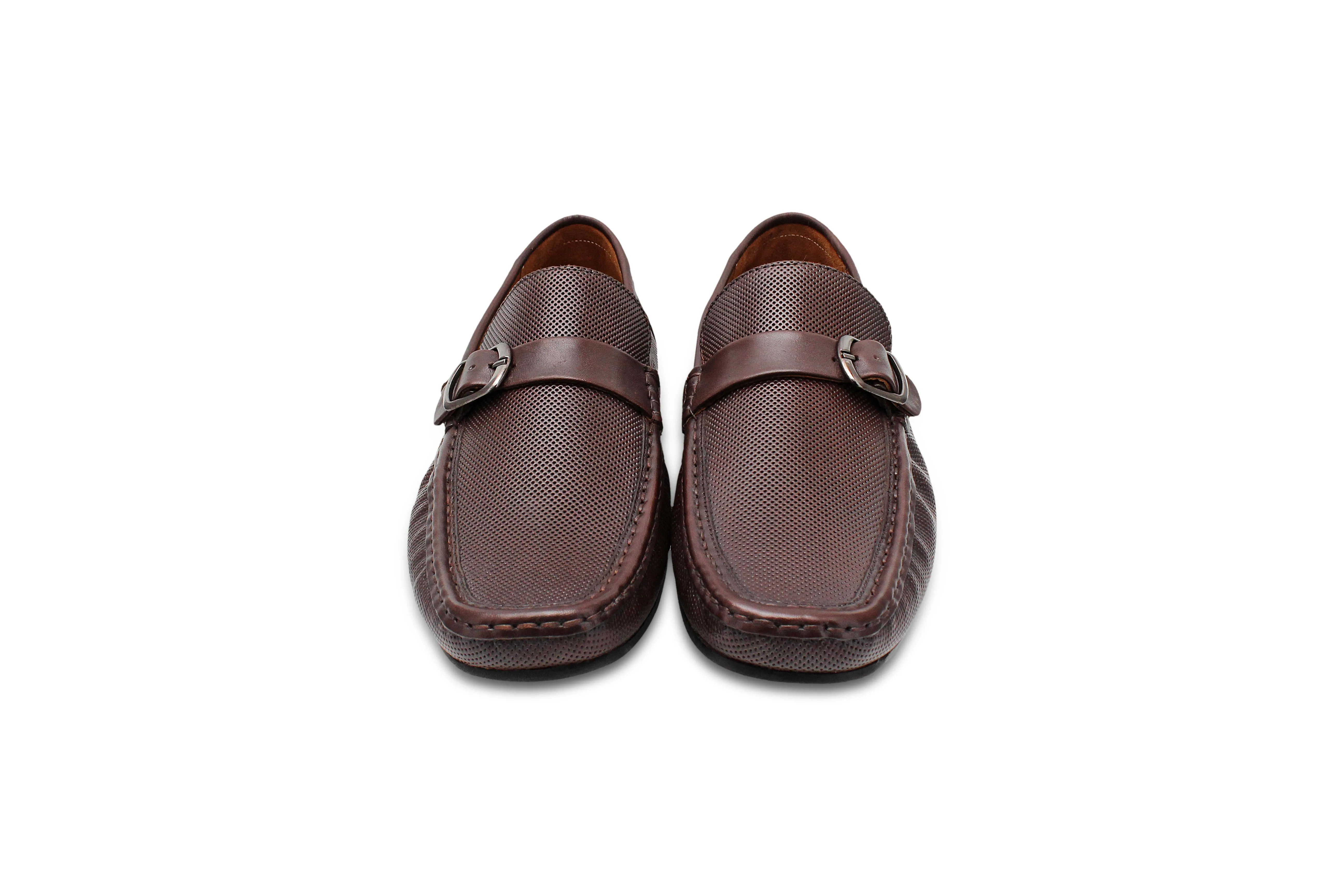 Buckle Leather Loafers