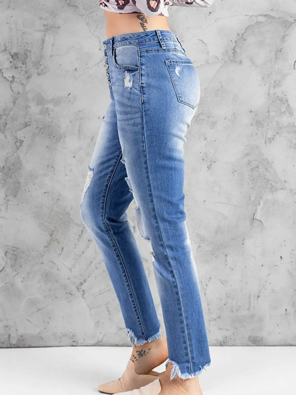 Casual Distressed Jeans