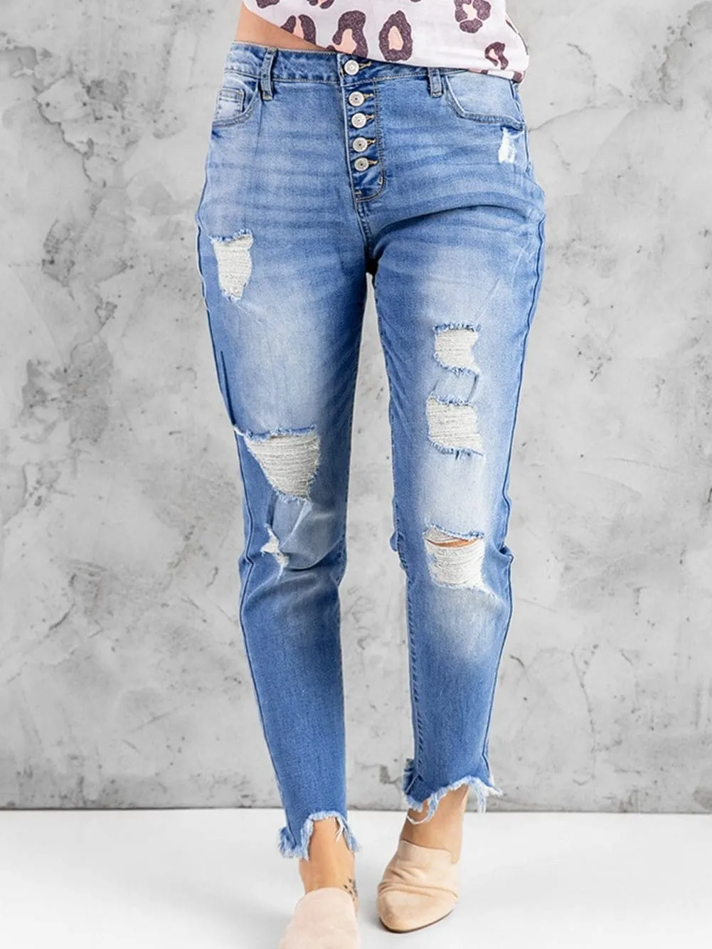 Casual Distressed Jeans