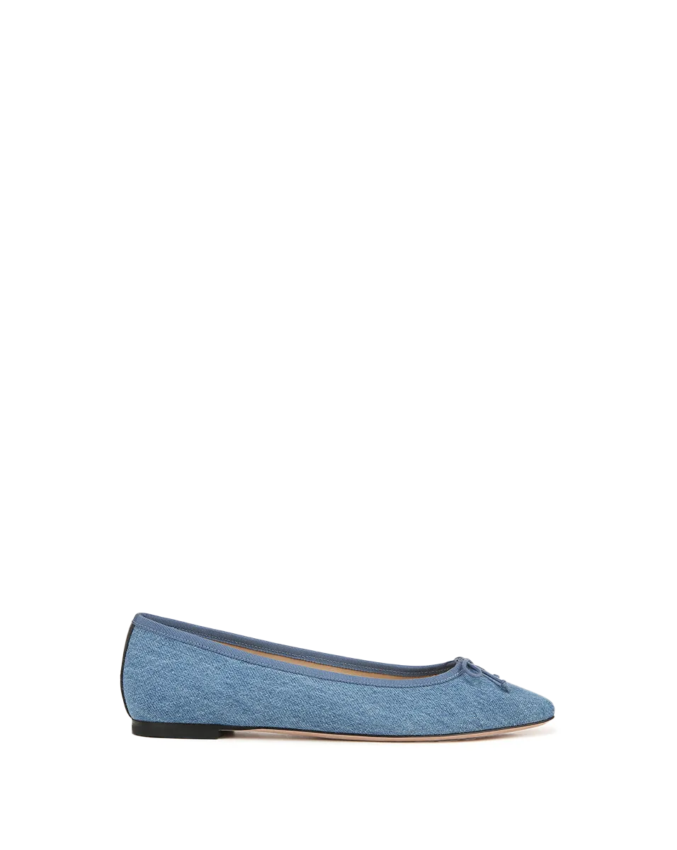 Catherine Denim Ballet Flat