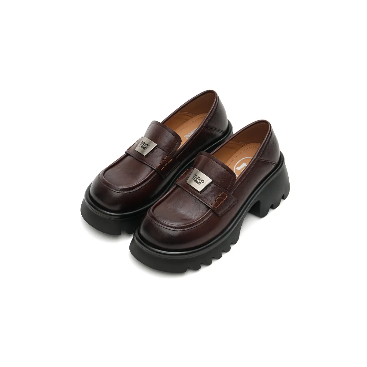 Chunky Heel Platform Loafers