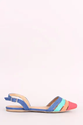 City Classified Colorblock Slingback Flat