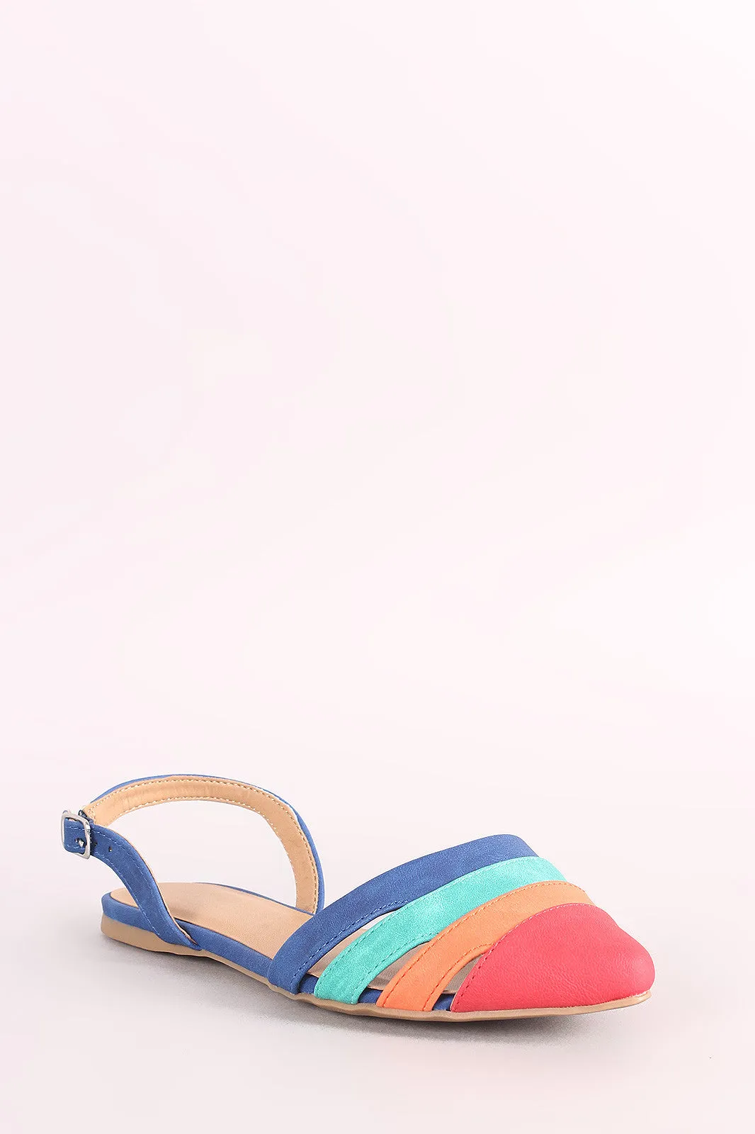 City Classified Colorblock Slingback Flat