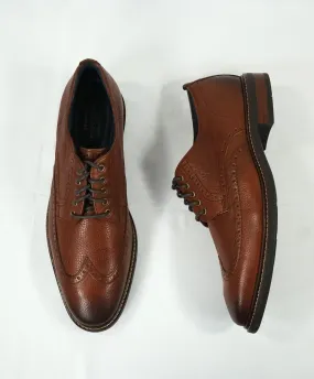 COLE HAAN - "Grand OS" Brown Wingtip Metal Eyelet Oxfords - 10