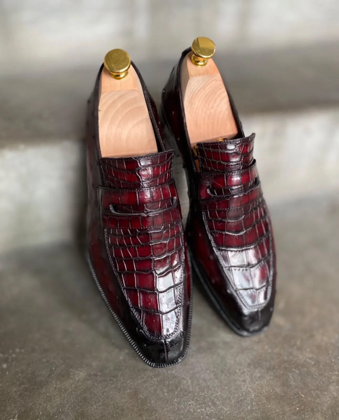 Croc & Ostrich ALEX Loafer