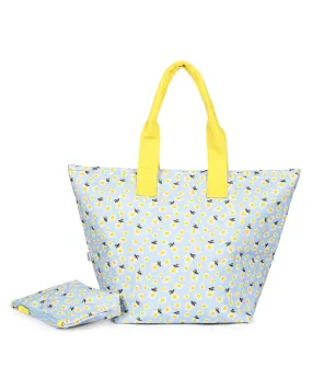 Daisy and Bees Makeup and Tote Bag Set