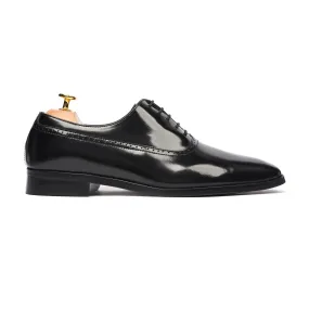 Damario - Men's Black Box Leather High Shine Oxford Shoe