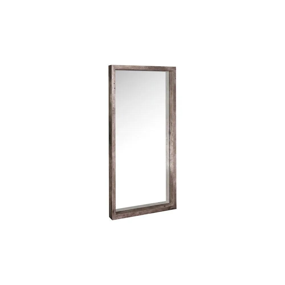 Dar 002ROC002 Rocco Mirror Distressed Concrete Effect Veneer 90 X 50cm