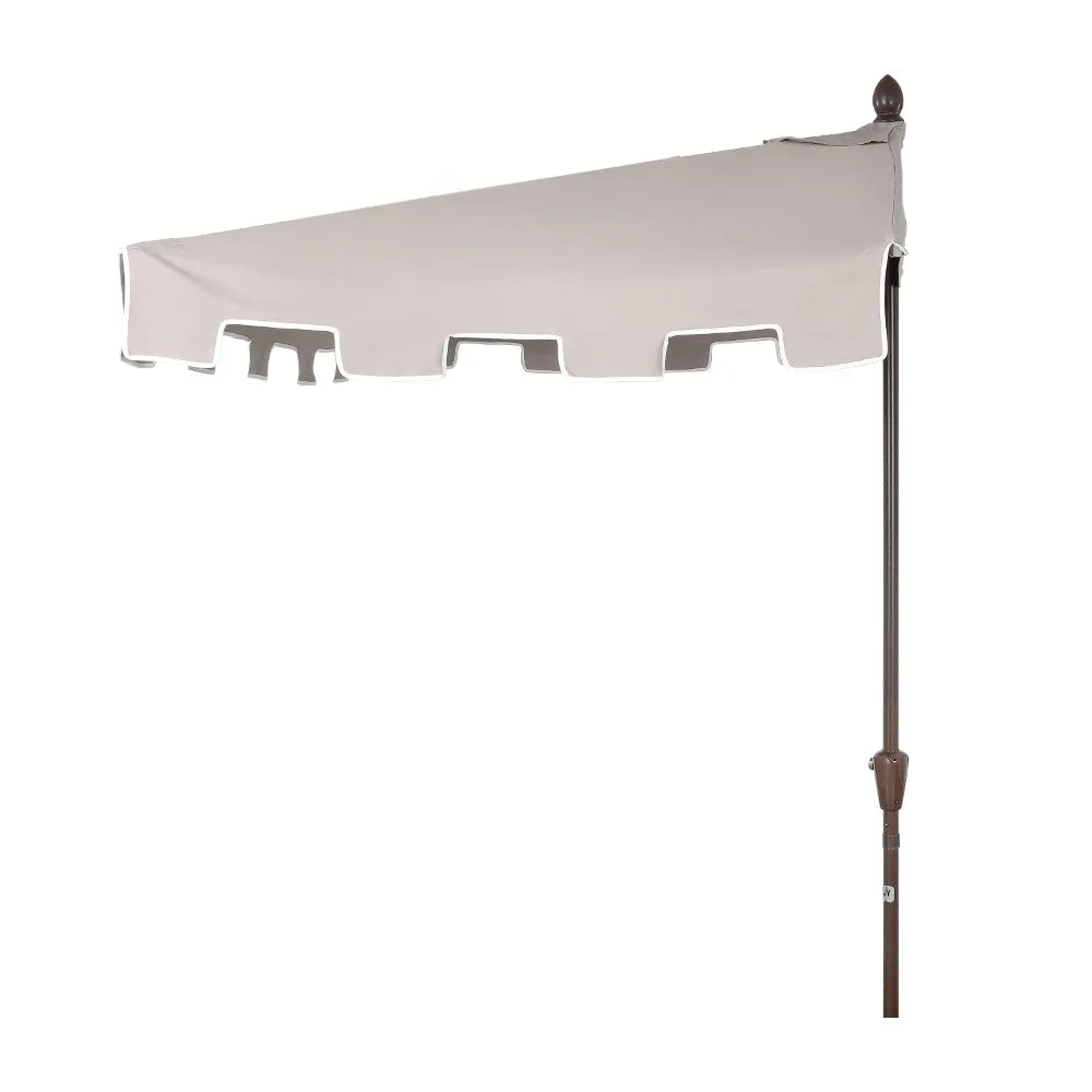 Ditto 9 ft. Classic MidCentury Rectangular Half Market Patio Umbrella