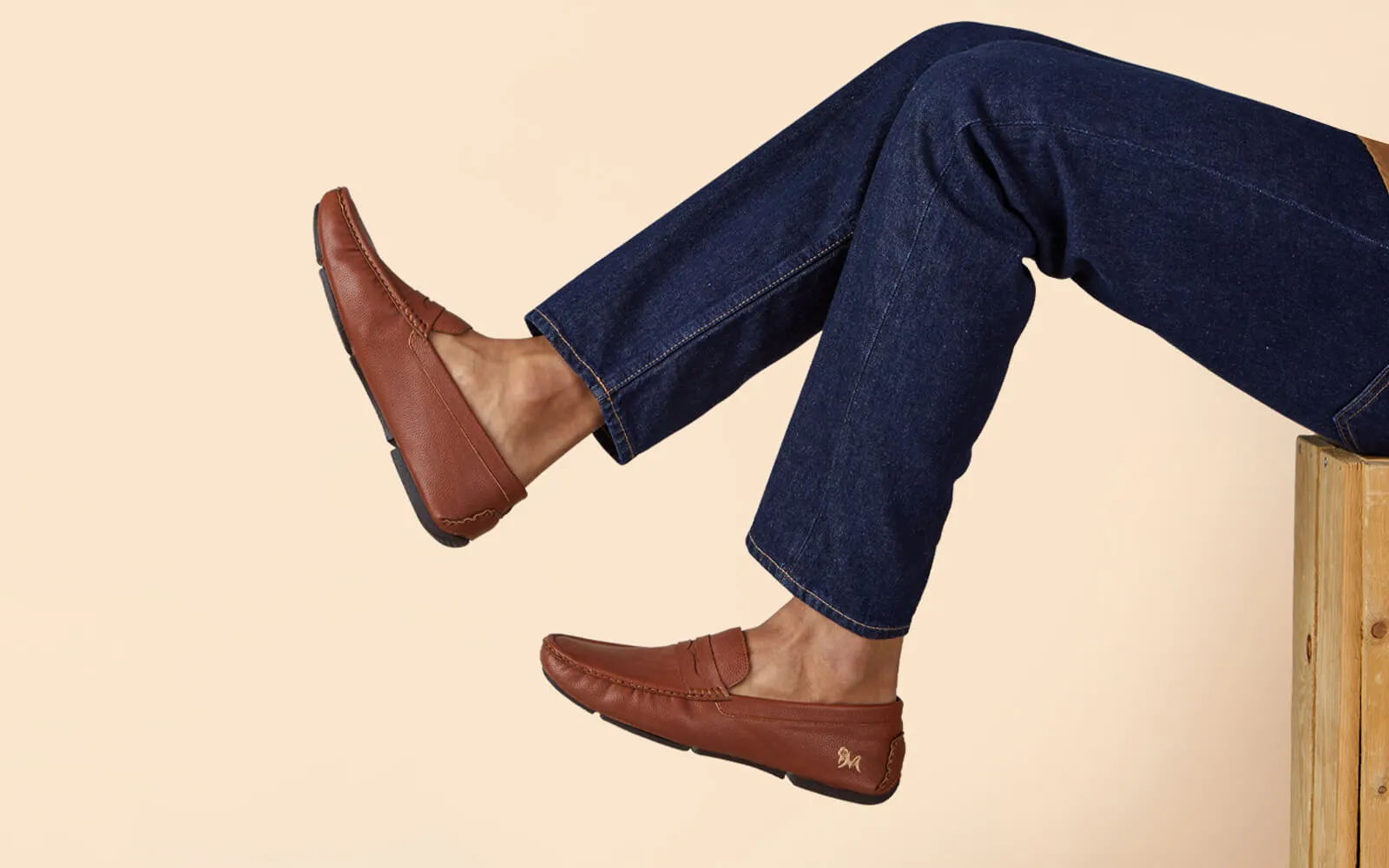 Dress Loafers : Tan