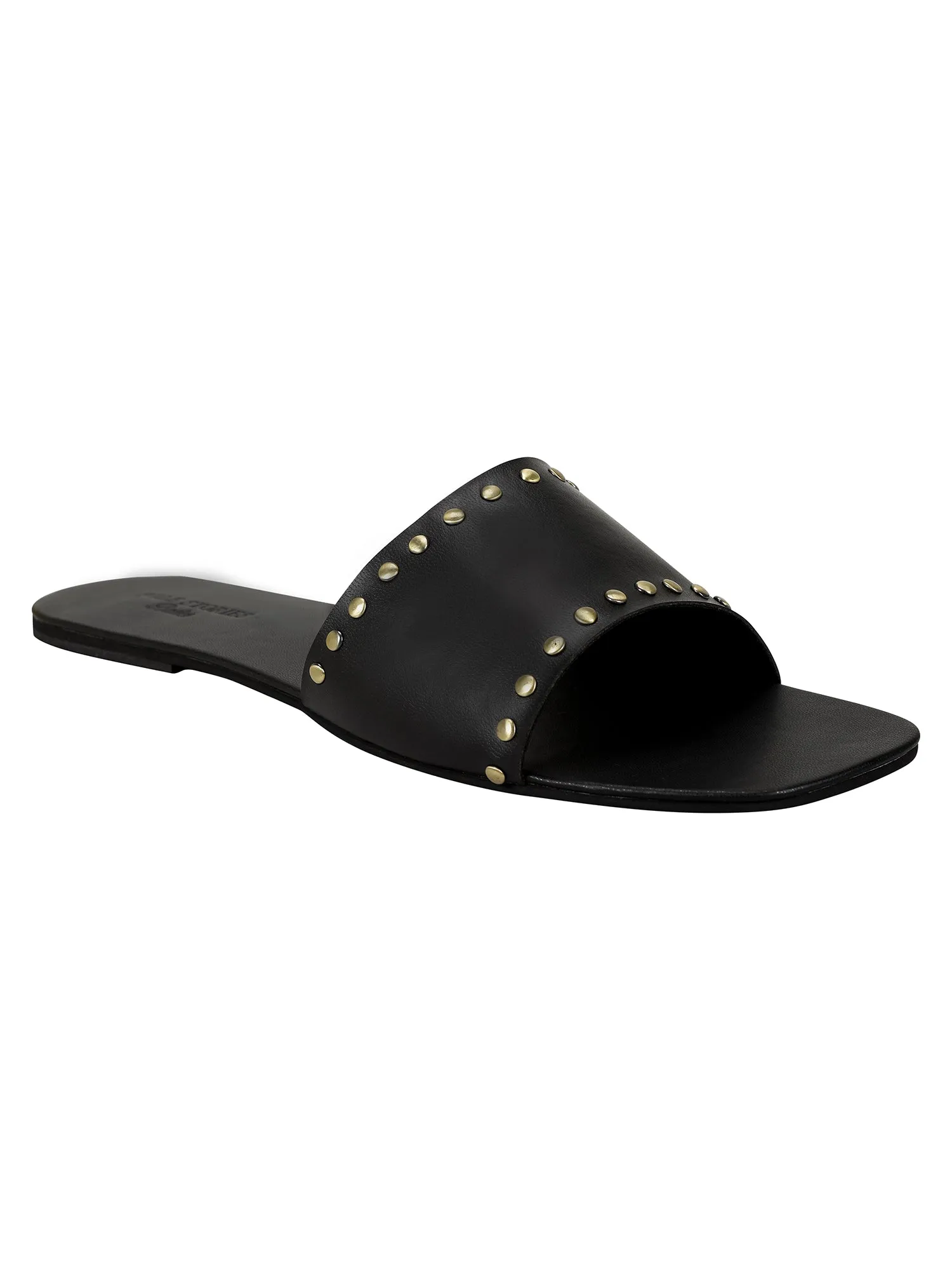 Flats-Rivet Sliders Black