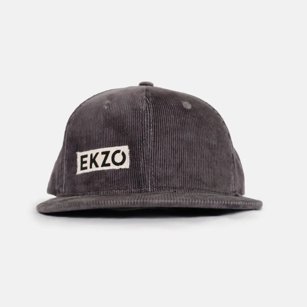 Full Corduroy Hat - Charcoal