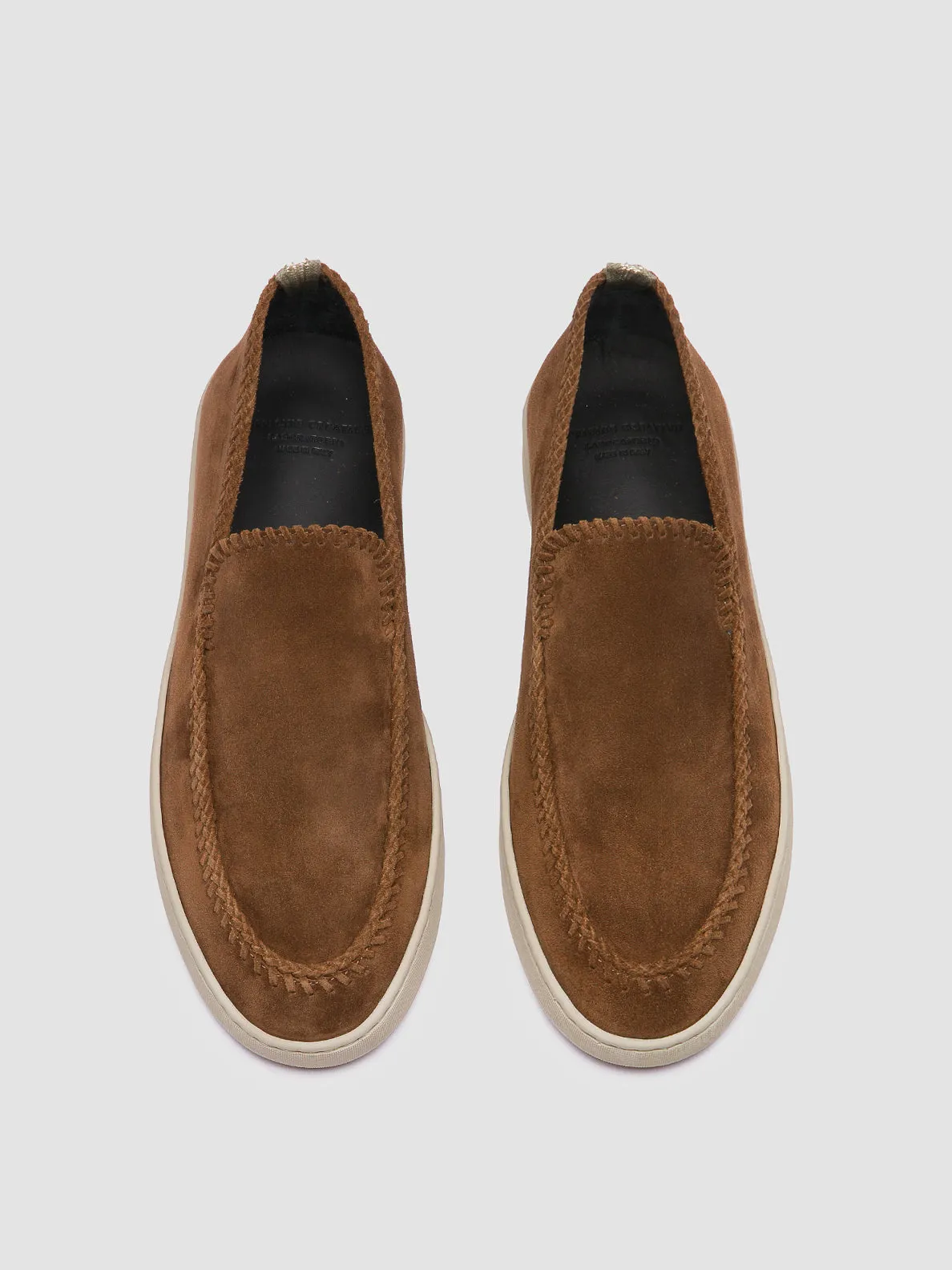 HERBIE 011 - Brown Suede Penny Loafers