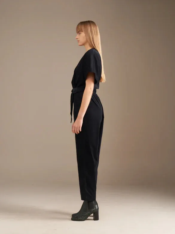 Honolulu Corduroy Navy Jumpsuit