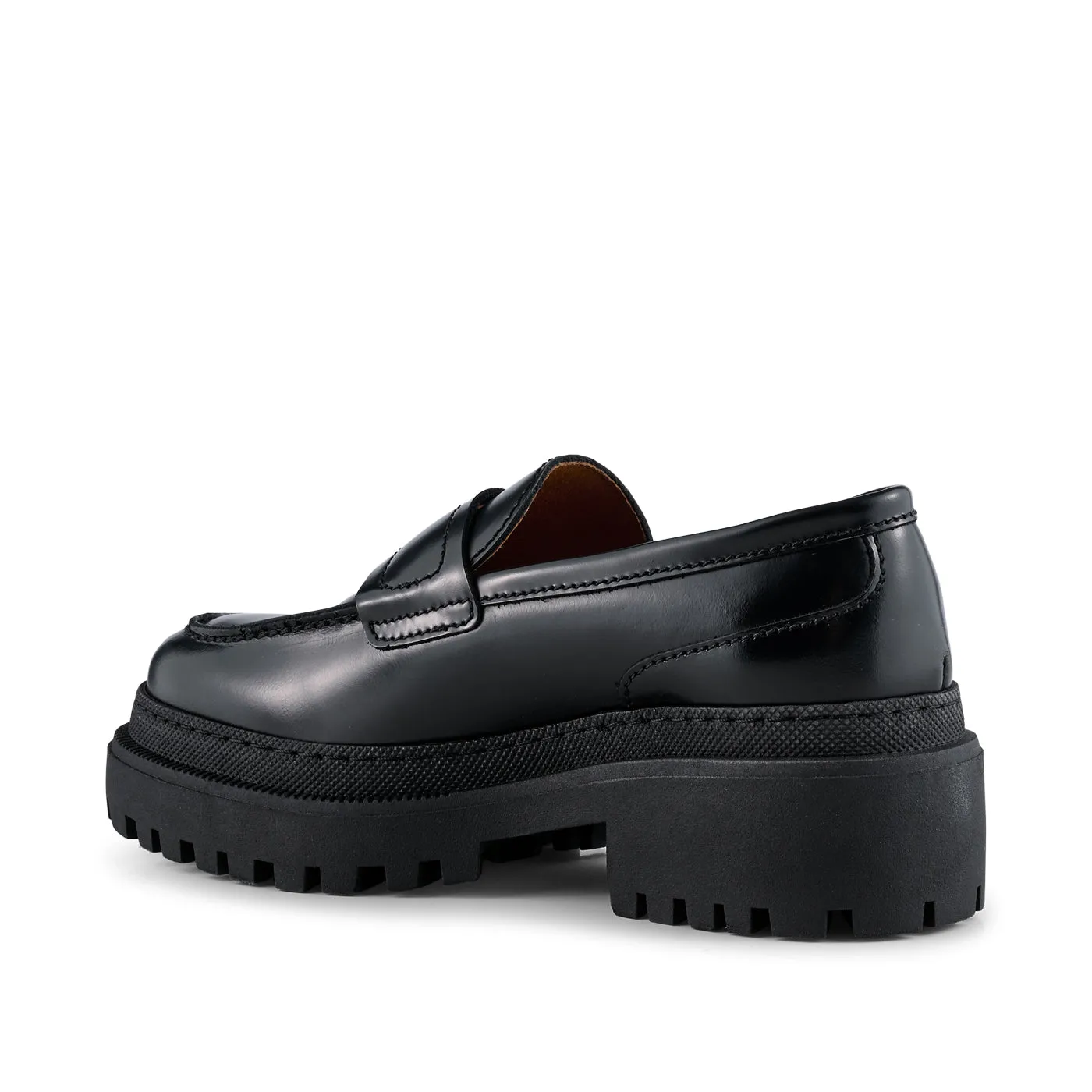 Iona loafer leather - BLACK POLIDO HIGH SHINE