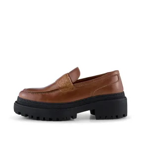 Iona loafer leather - TAN