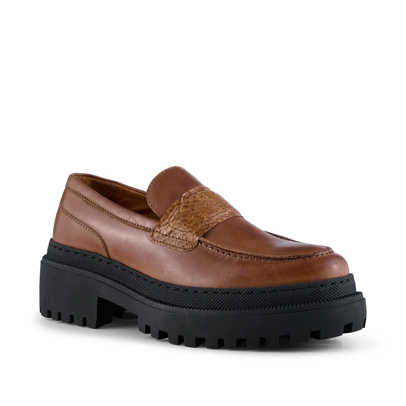 Iona loafer leather - TAN