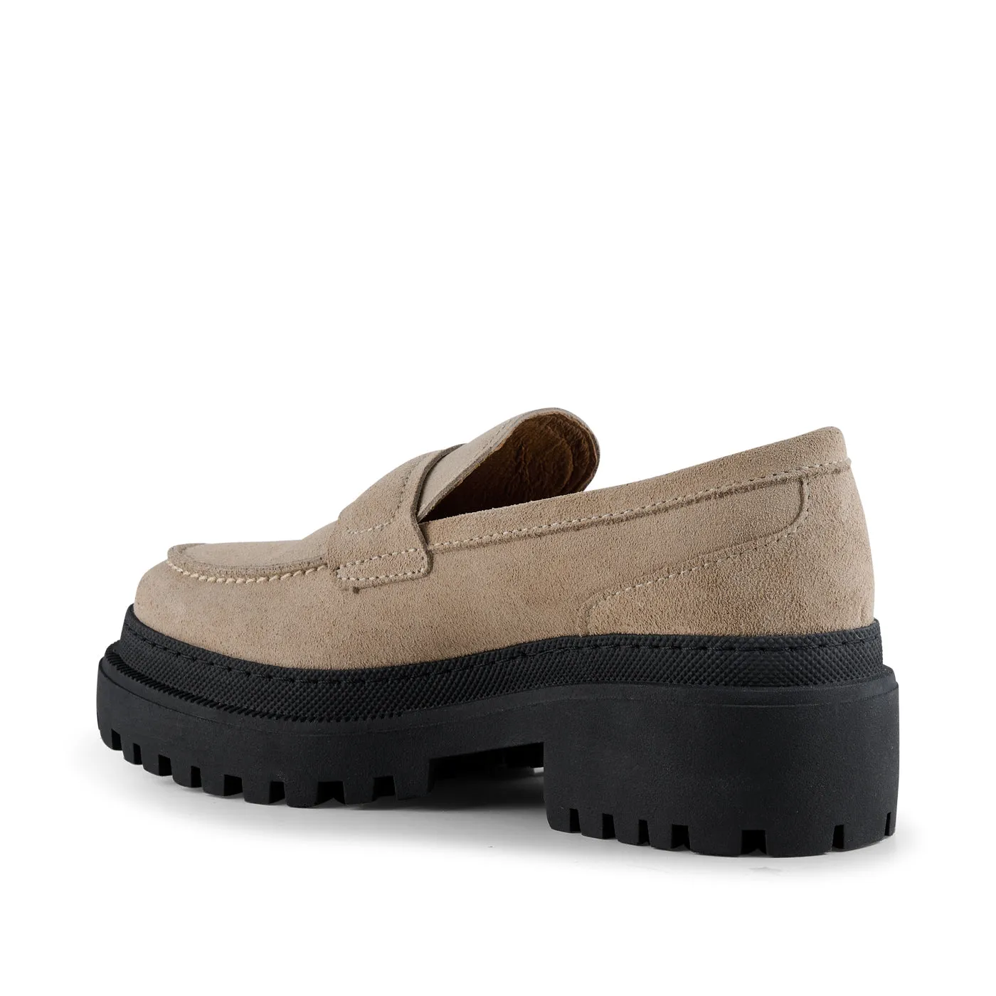 Iona loafer suede - TAUPE