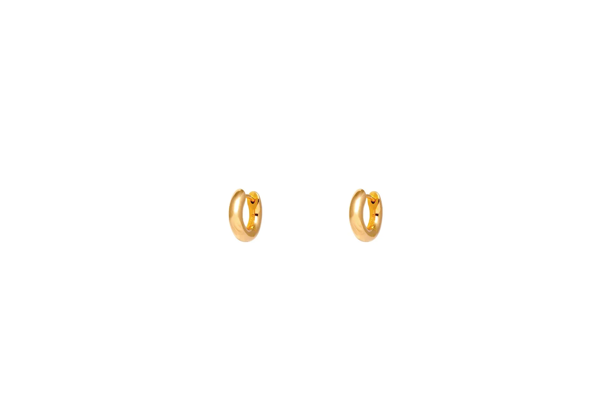 IX Reese 22K Gold Plated Huggie Earring