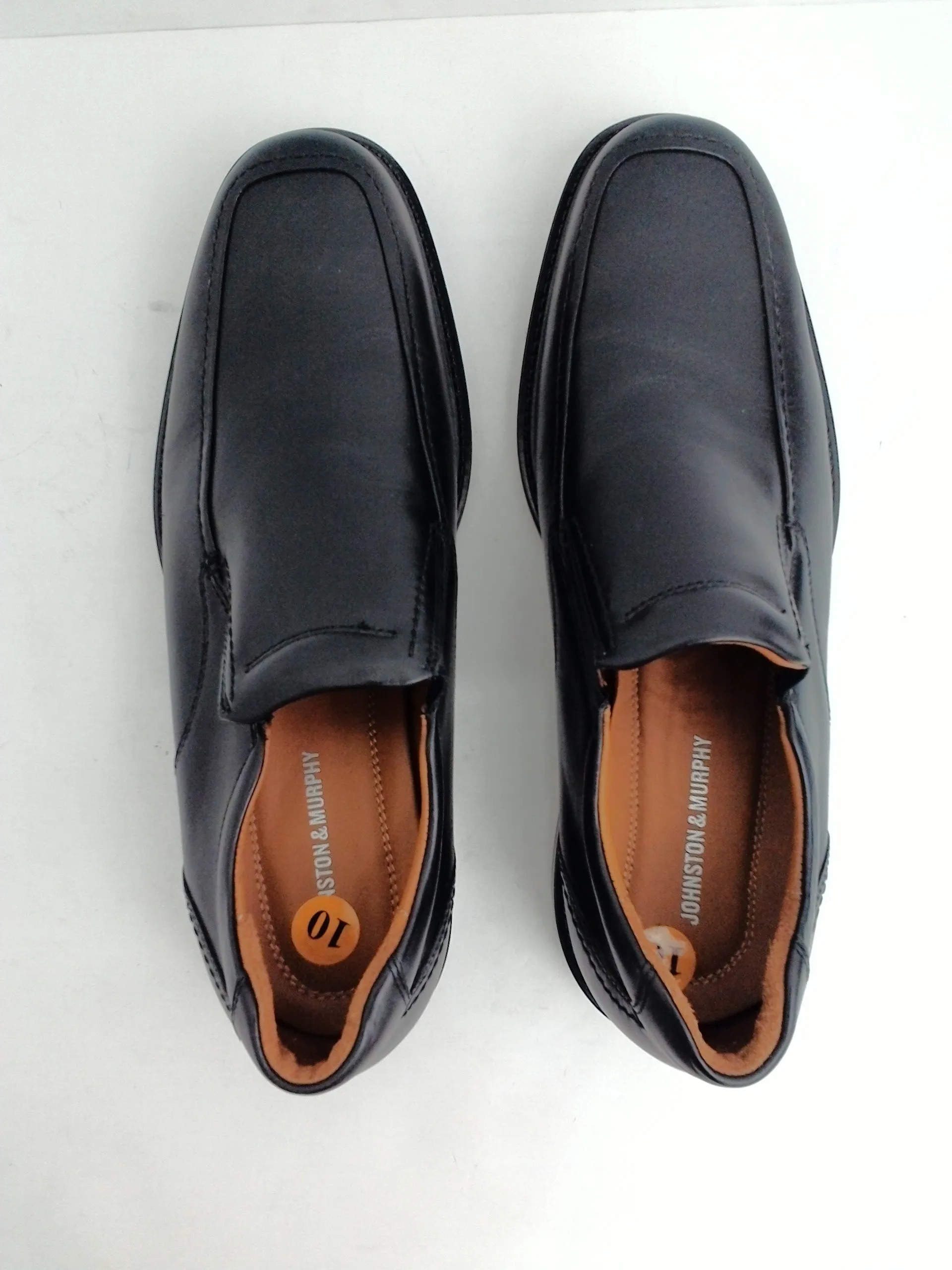 Johnson & Murphy Men's Black Leather Tabor Loafers Size 9 M