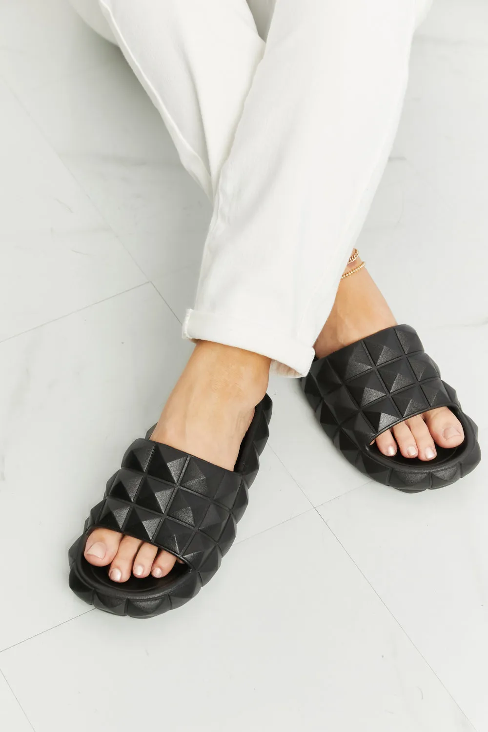 Legend Has It Stud Slide Sandals