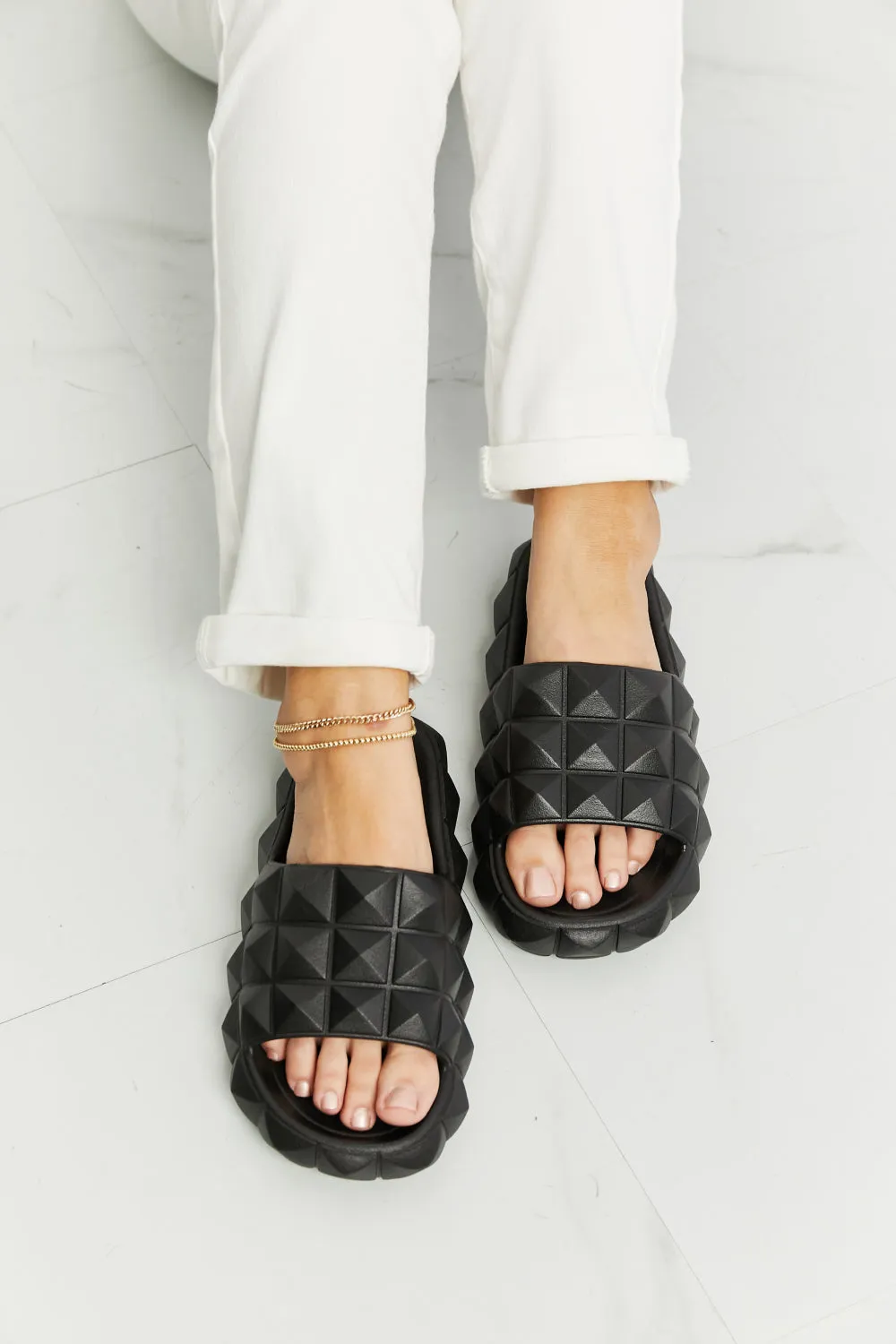 Legend Has It Stud Slide Sandals