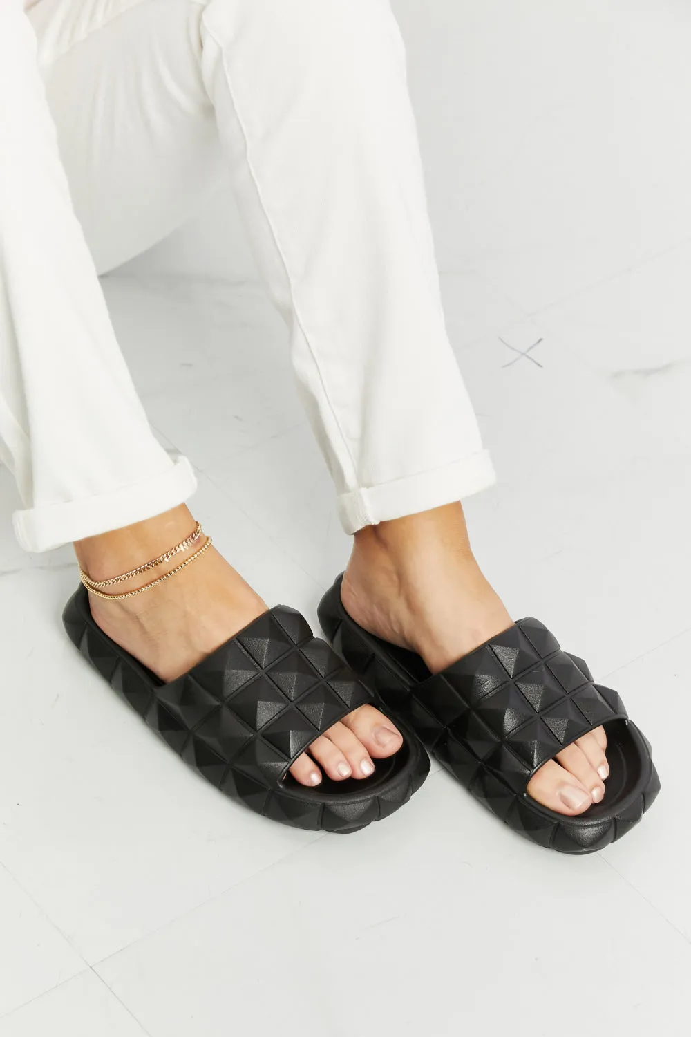 Legend Has It Stud Slide Sandals