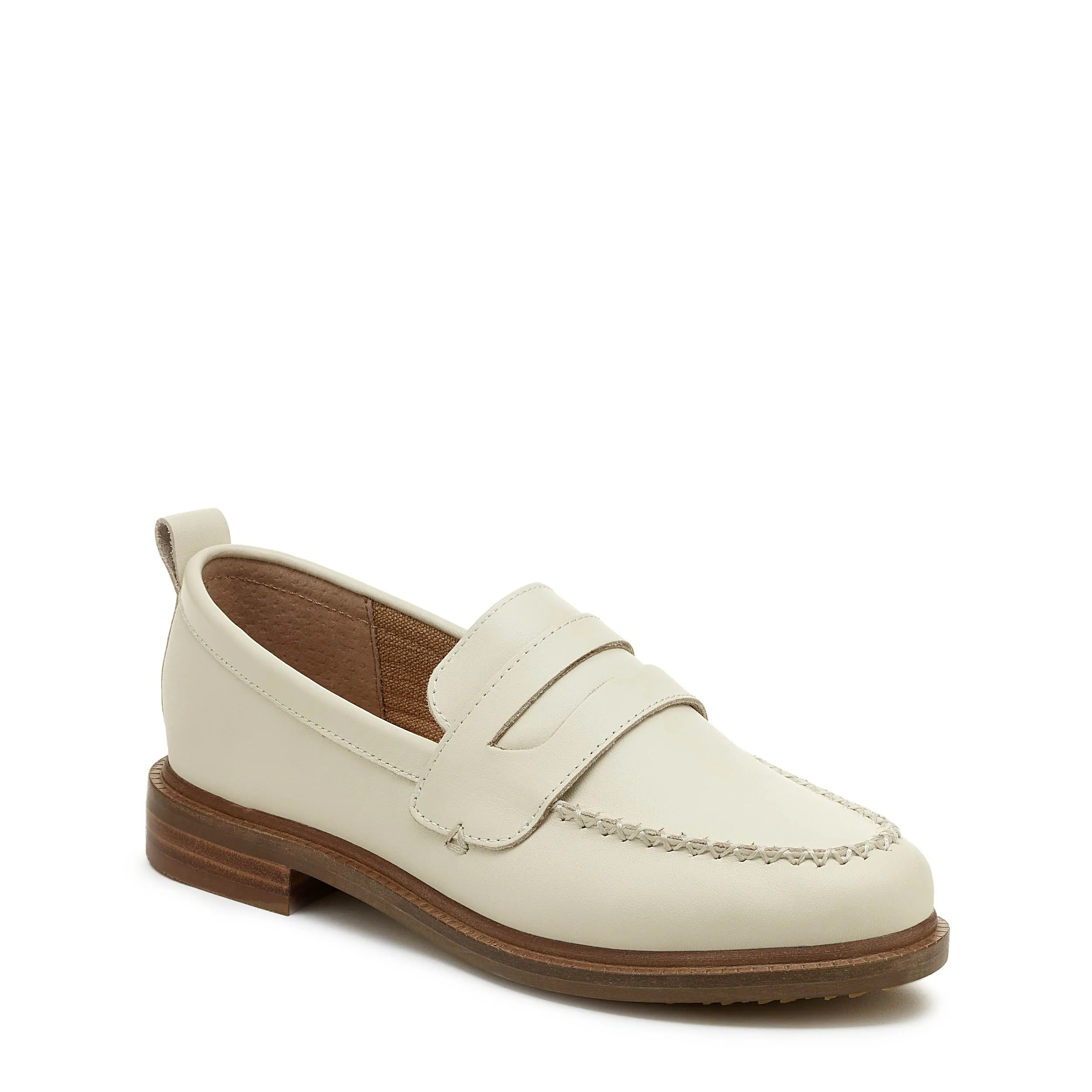 Lens Salt Natural Leather Loafers