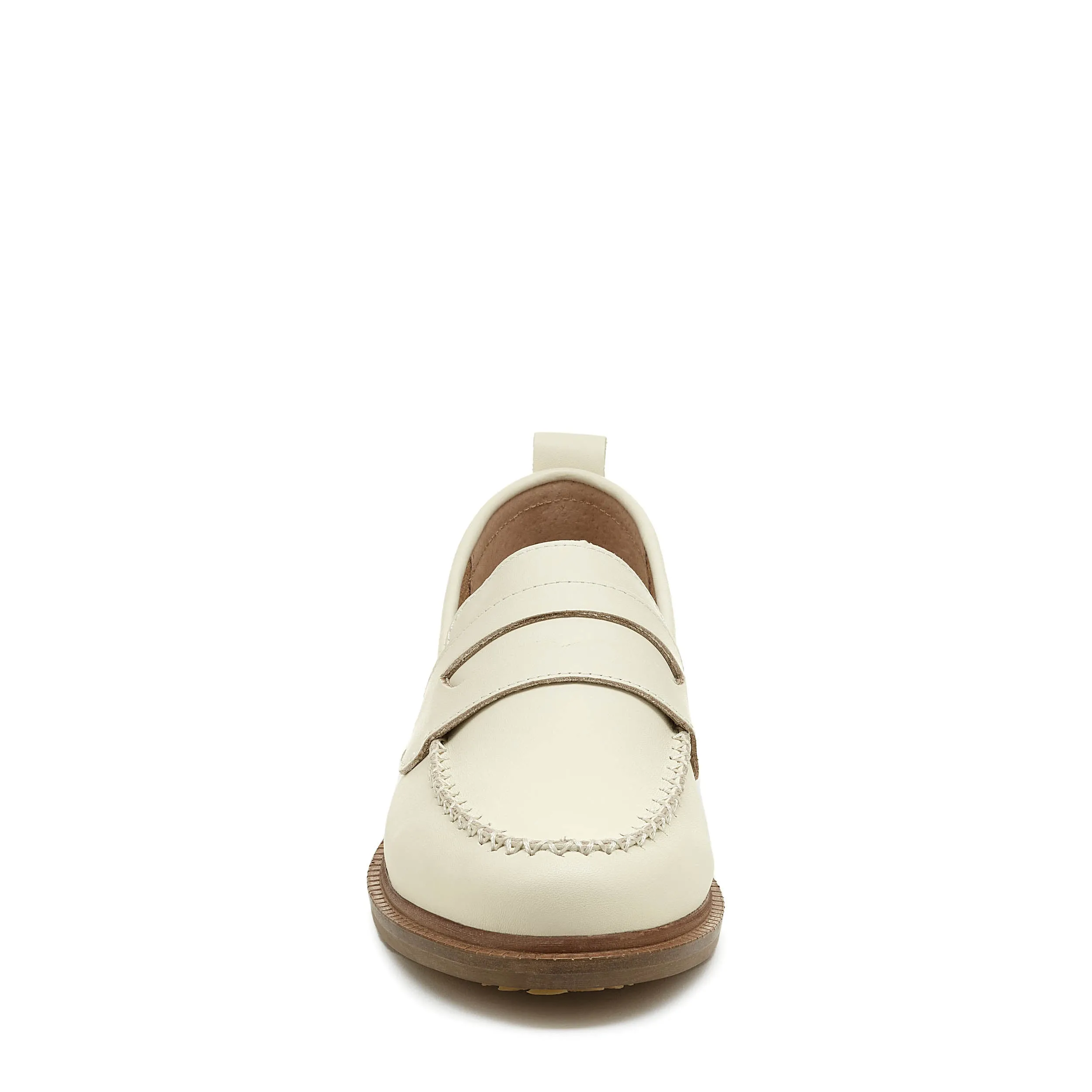 Lens Salt Natural Leather Loafers