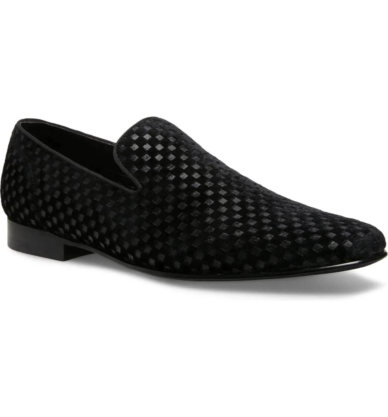 Lifted Velvet Slip-On Loafers