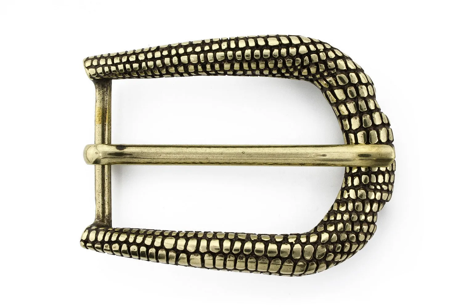 Lizard Texture Prong Buckle 35mm