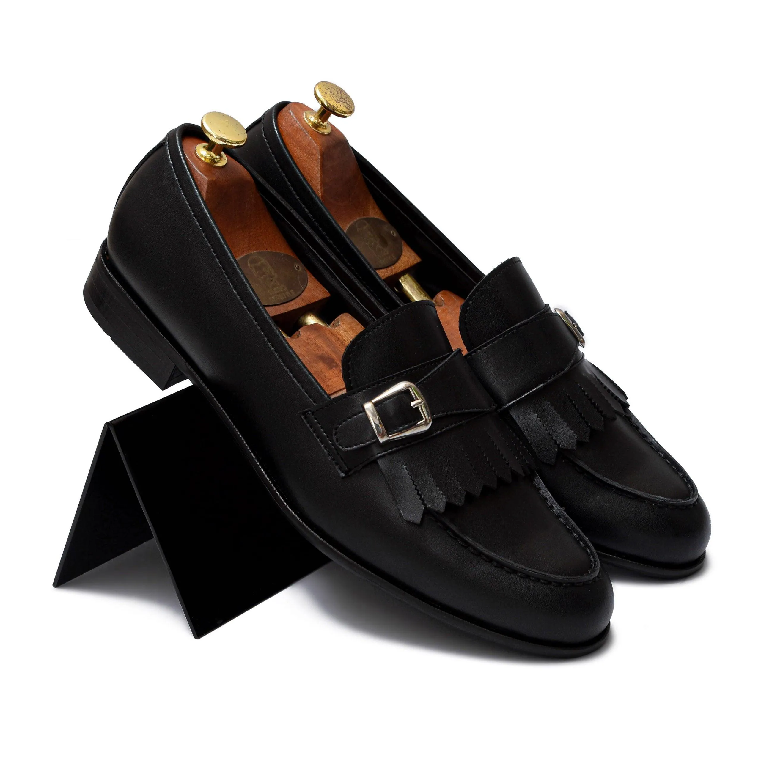 Locatelli - Black Fringe Single Monk