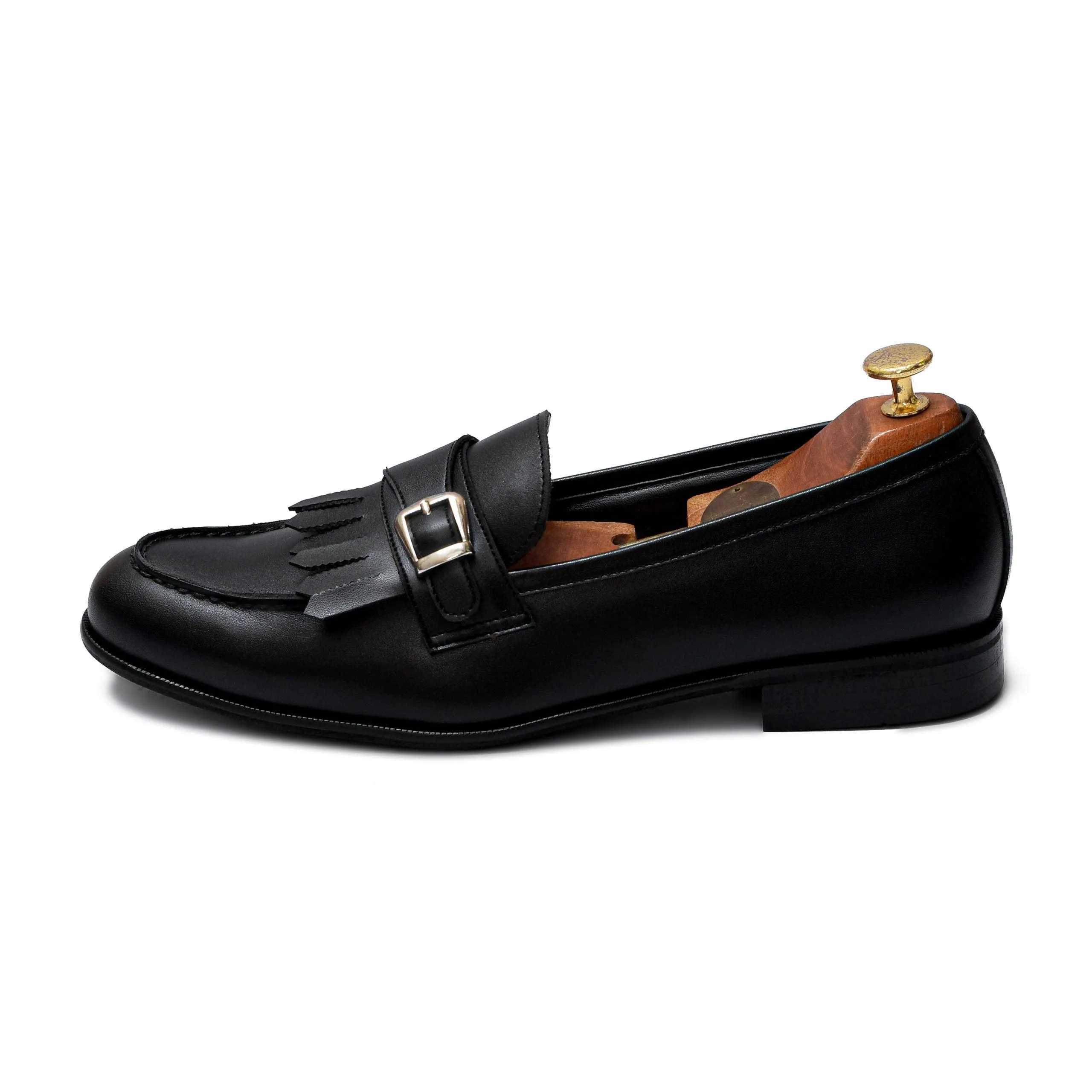 Locatelli - Black Fringe Single Monk