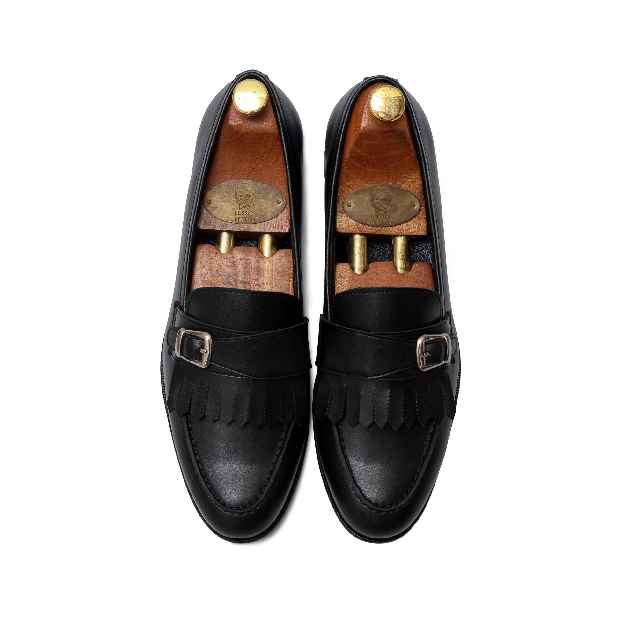 Locatelli - Black Fringe Single Monk