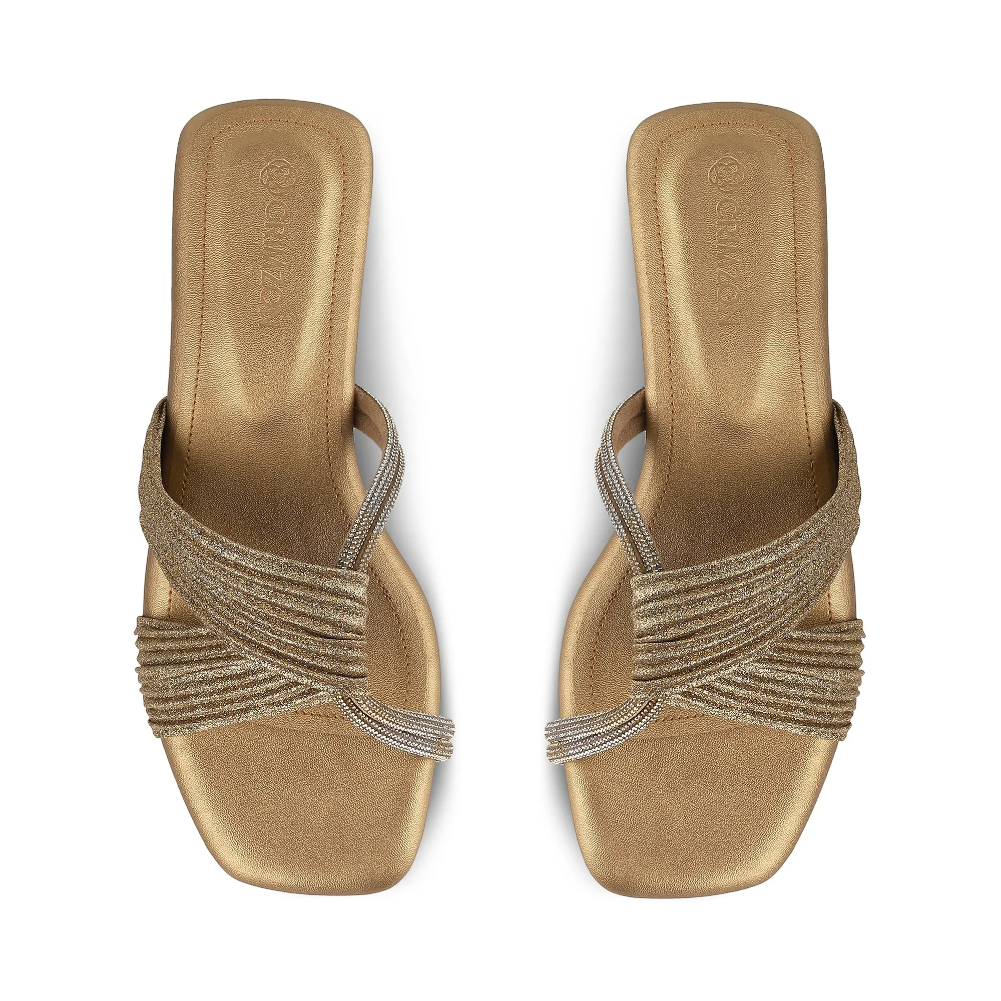 LULU- ANTIQUE GOLD FLATS