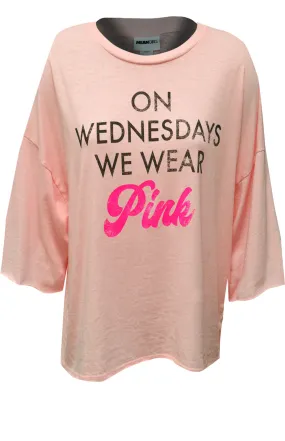 Mean Girls Movie On Wednesdays We Wear Pink Cropped Tee Shirt