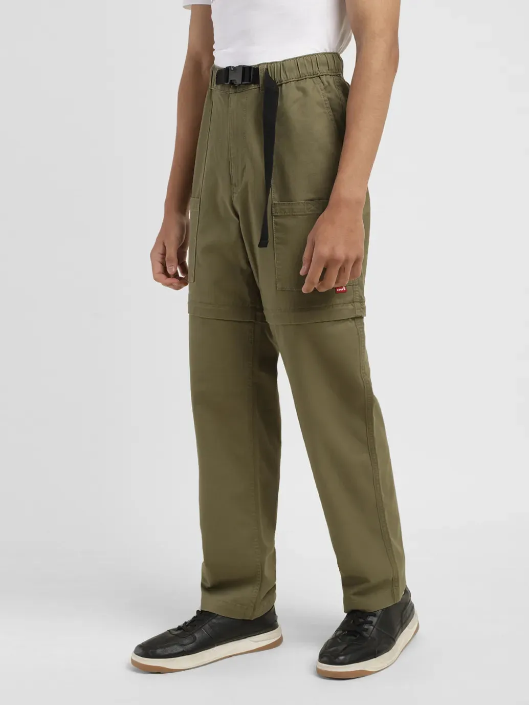 Men's Green Loose Fit Cargos