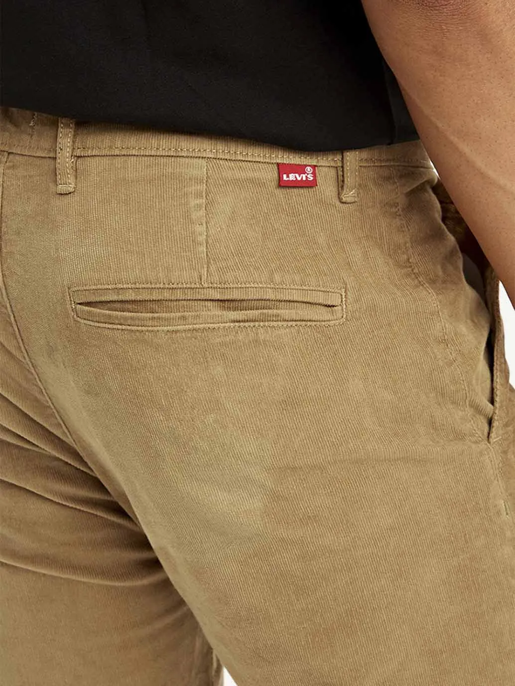 Men's Light-Brown Slim Tapered Fit Chinos