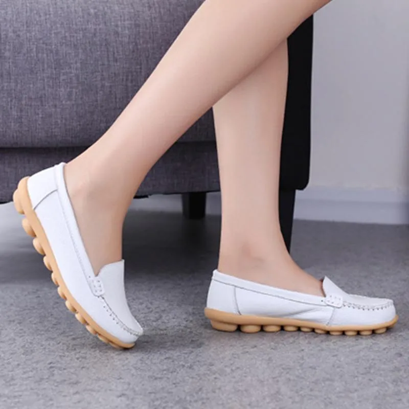 Moccasins Loafers for Women Comfort Non-slip Driving Shoes