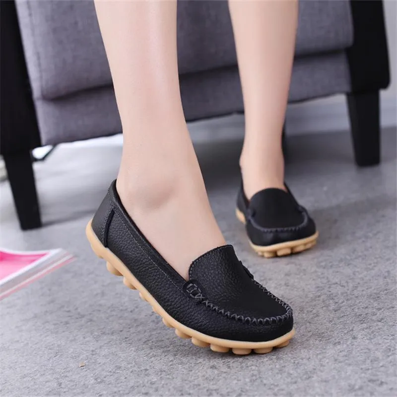 Moccasins Loafers for Women Comfort Non-slip Driving Shoes