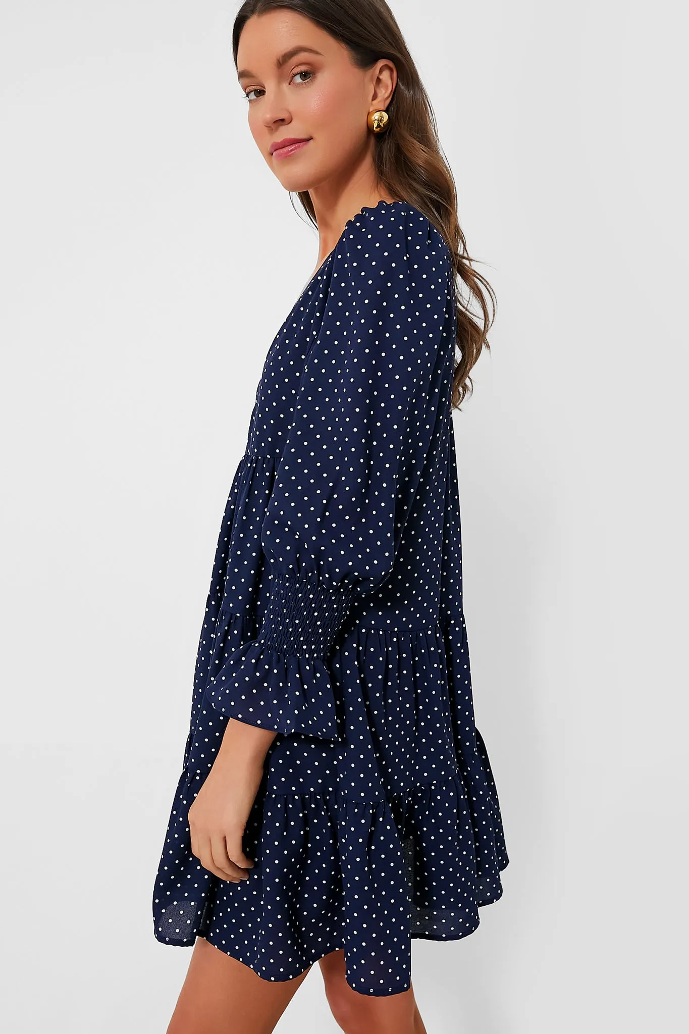 Navy Polka Dot Kenzo Dress